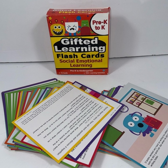 Gifted Learning Flash Cards: Grade social emotional learning. Pre K-kindergarten - Picture 1 of 1